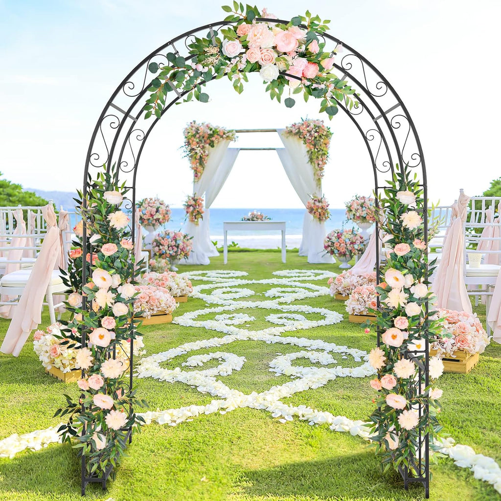 vingli garden arbor arch, wedding arch archway for, close-up detail