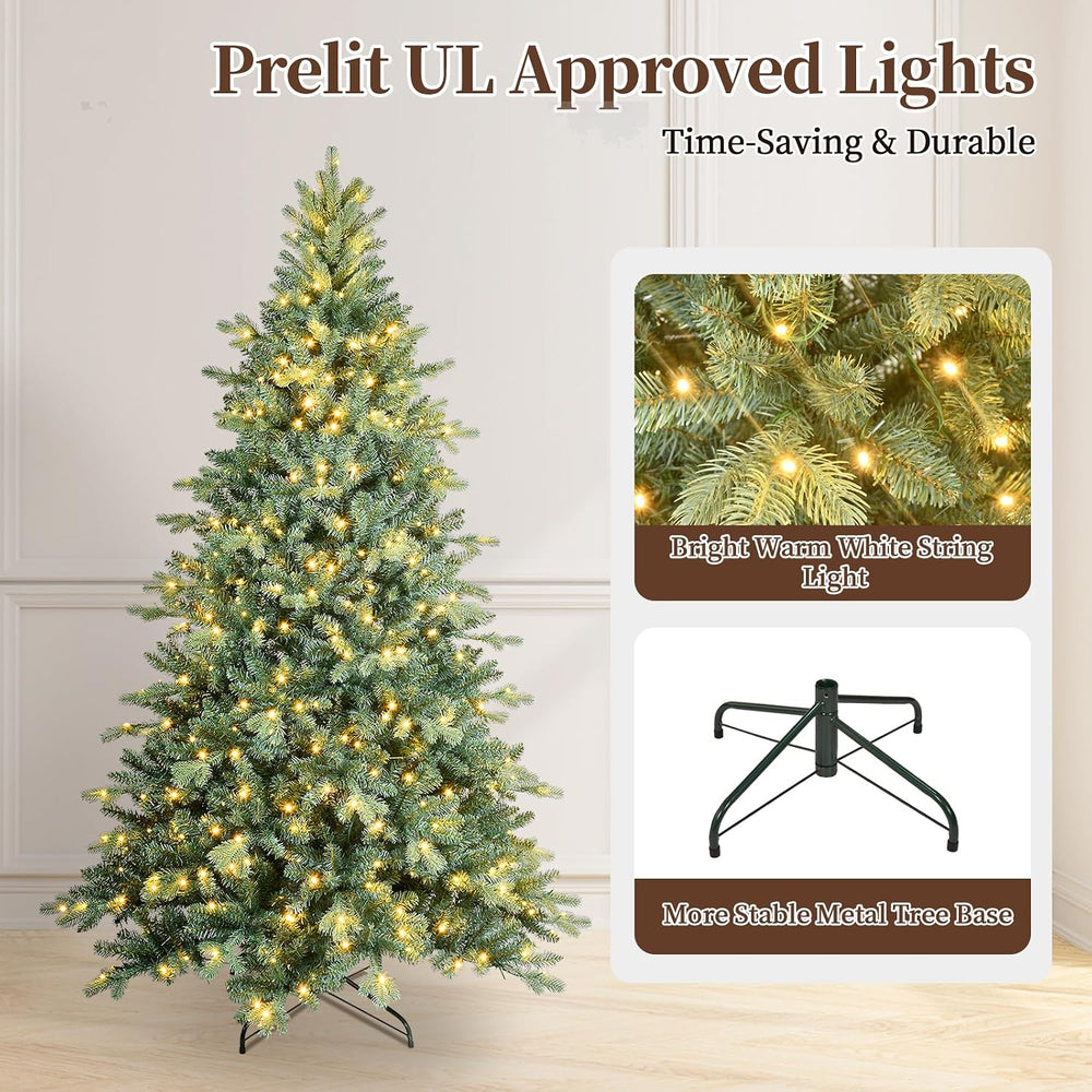 5 ft Prelit Artificial Blue Spruce Christmas Tree with 250 Light