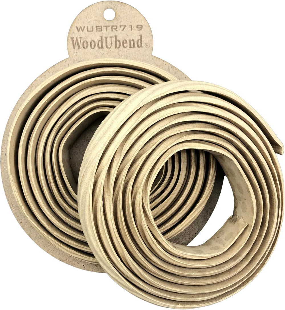 WoodUBend Pack of Two Wavy Trims TR719 208x3x0.6 cm Heat Bendable & Flexi...