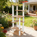 Weatherproof Outdoor Cat Tree with Scratching Posts for Activity Center Cat