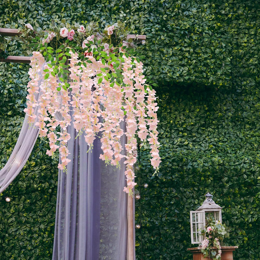 U'Artlines 24 Pack(Total 43.2 Feet) Artificial Fake Wisteria Vine Rattan ...