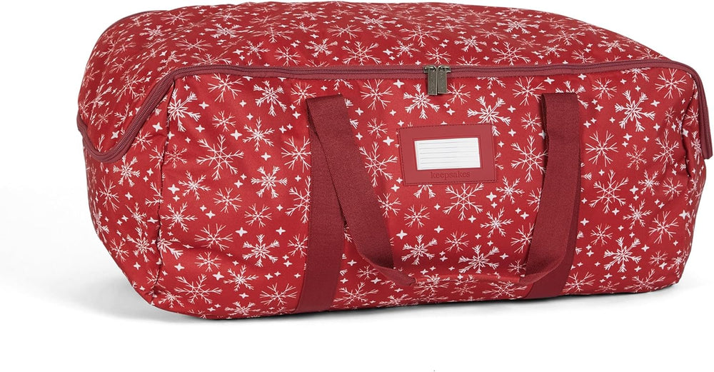 Covermates Christmas Tree Storage Bag, Fits 3 ft Trees, Red Snowflake