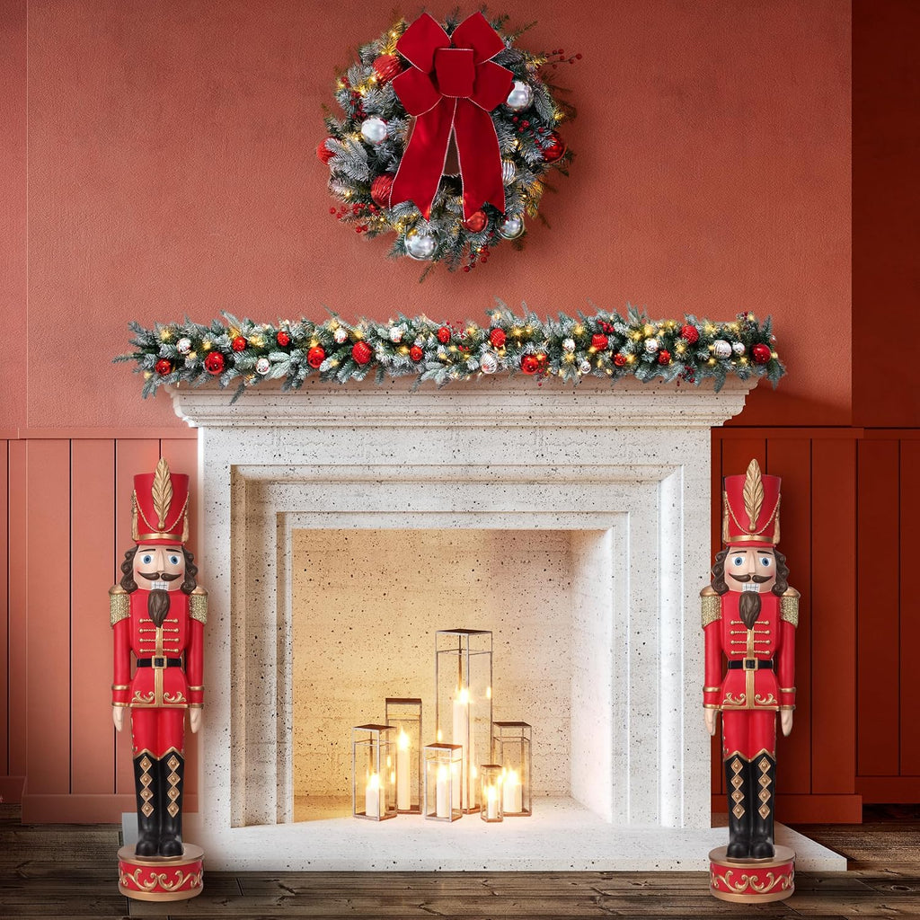 haute decor christmas nutcracker - red, gold (37 shown in use