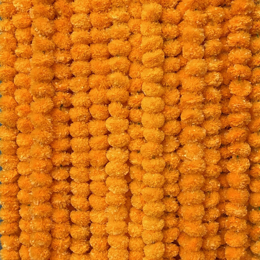 Artificial Marigold Garland For Decoration Ideal For Diwali Set Of 10 pc
