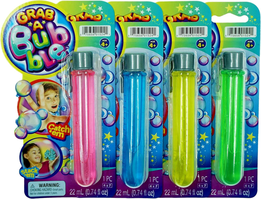 JA-RU Grab a Bubble Touchable Mini Bubble Wands (24 Pk) 1524-24p