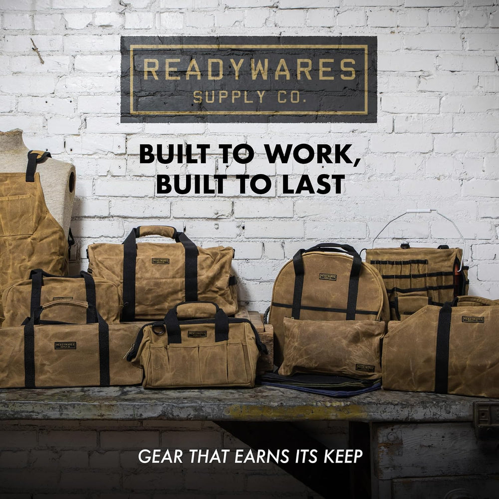 Readywares 12" Utility Bag | Waxed Canvas Small Heavy Duty Tool Bag