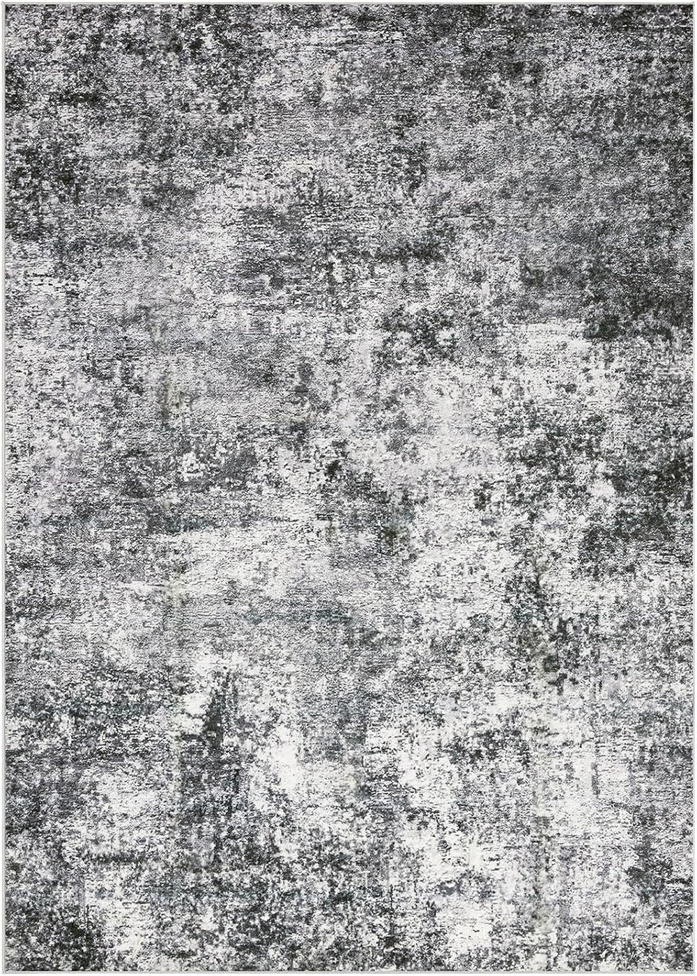 DMOYEST Area Rug Living Room Rugs 9x12 Washable Abstract Grey Carpet