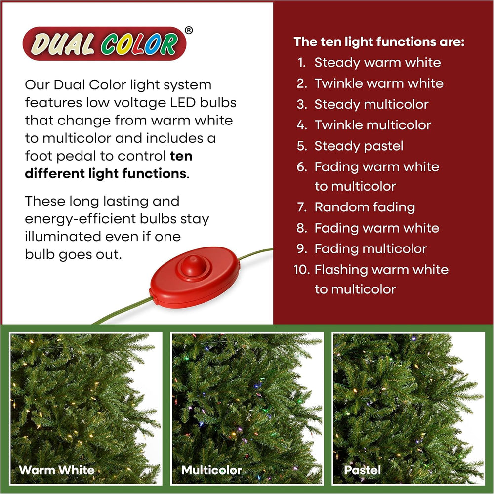 National Tree Company 6.5ft Pre-Lit Dunhill Fir Artificial Christmas Tree
