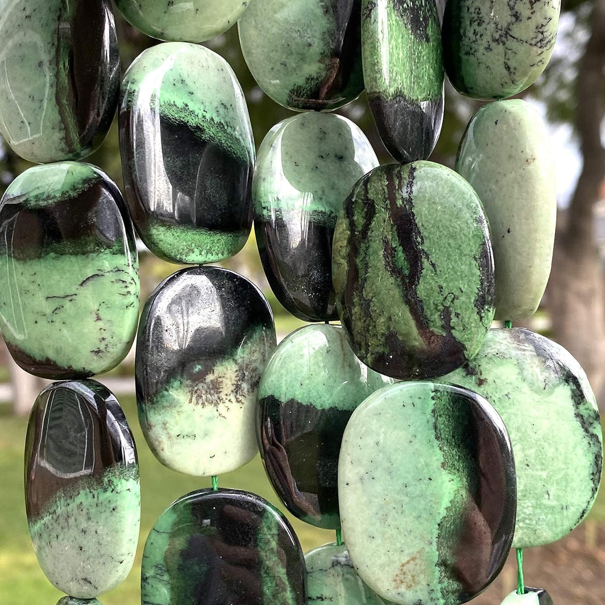 abcgems transvaal hydrogrossular garnet beads africa freeform oval, package contents
