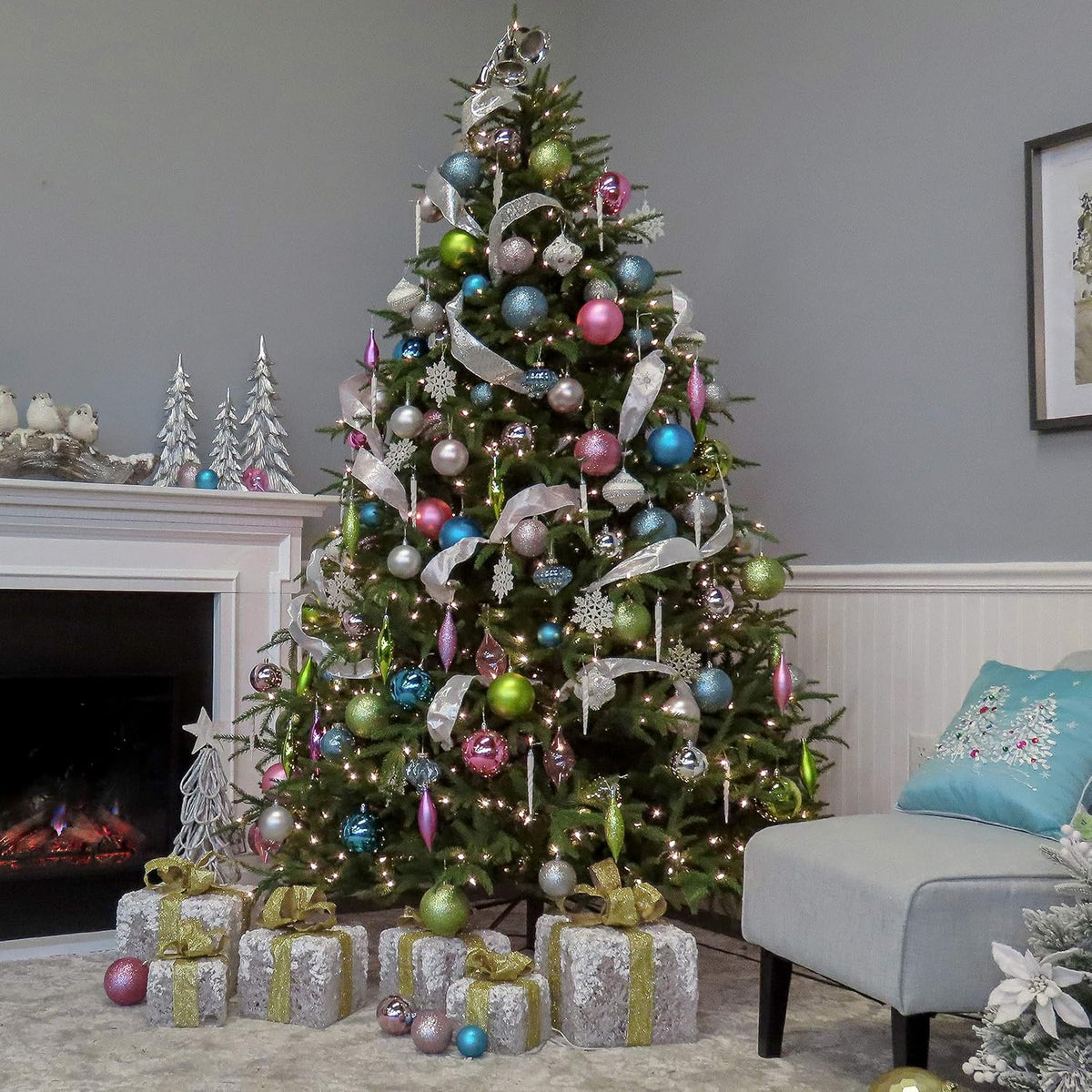 National Tree Company 7.5ft Pre-Lit Fraser Grande Artificial Christmas Tree