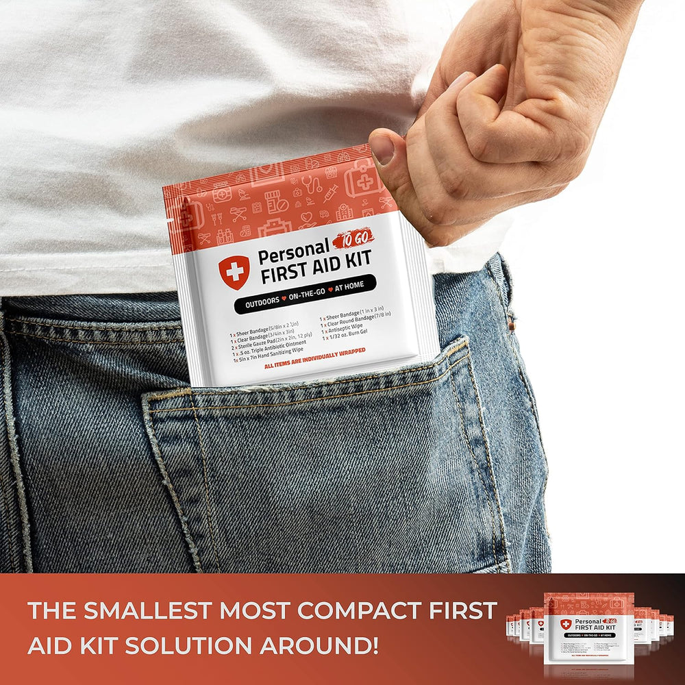 Portable Travel Size First Aid Kit - Assorted Pack | Perfect for Home, Office...