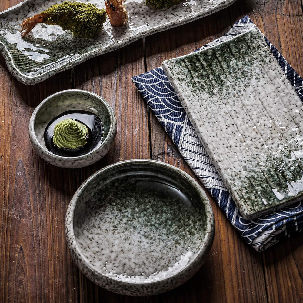 Uaral Salad Plate Appetizer Plate Stoneware Serving Dishes,Japanese Dish Set ...