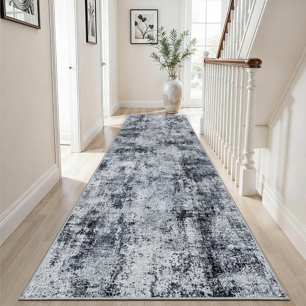 3x10 Washable Runner Rug for Hallway: Non Slip Runners Rugs Easy-to-Clean - S...