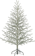 5'Hx40 D Tinsel Tree x368 on Metal Stand Antique Silver (5')