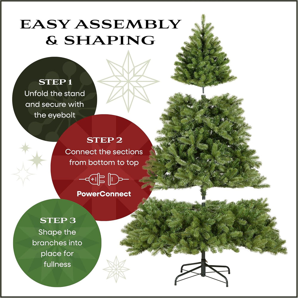 National Tree Company 9ft Pre-Lit Dunhill Fir Artificial Christmas Tree