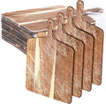 Patelai 12 Packs Wooden Cutting Board Set with Handles Large Kitchen Serving Plain Chopping Board Bulk Gifts for Mom for Vegetables Meat Pizza Cheese Fruit Bread(Acacia Wood,17 x 13 Inch)