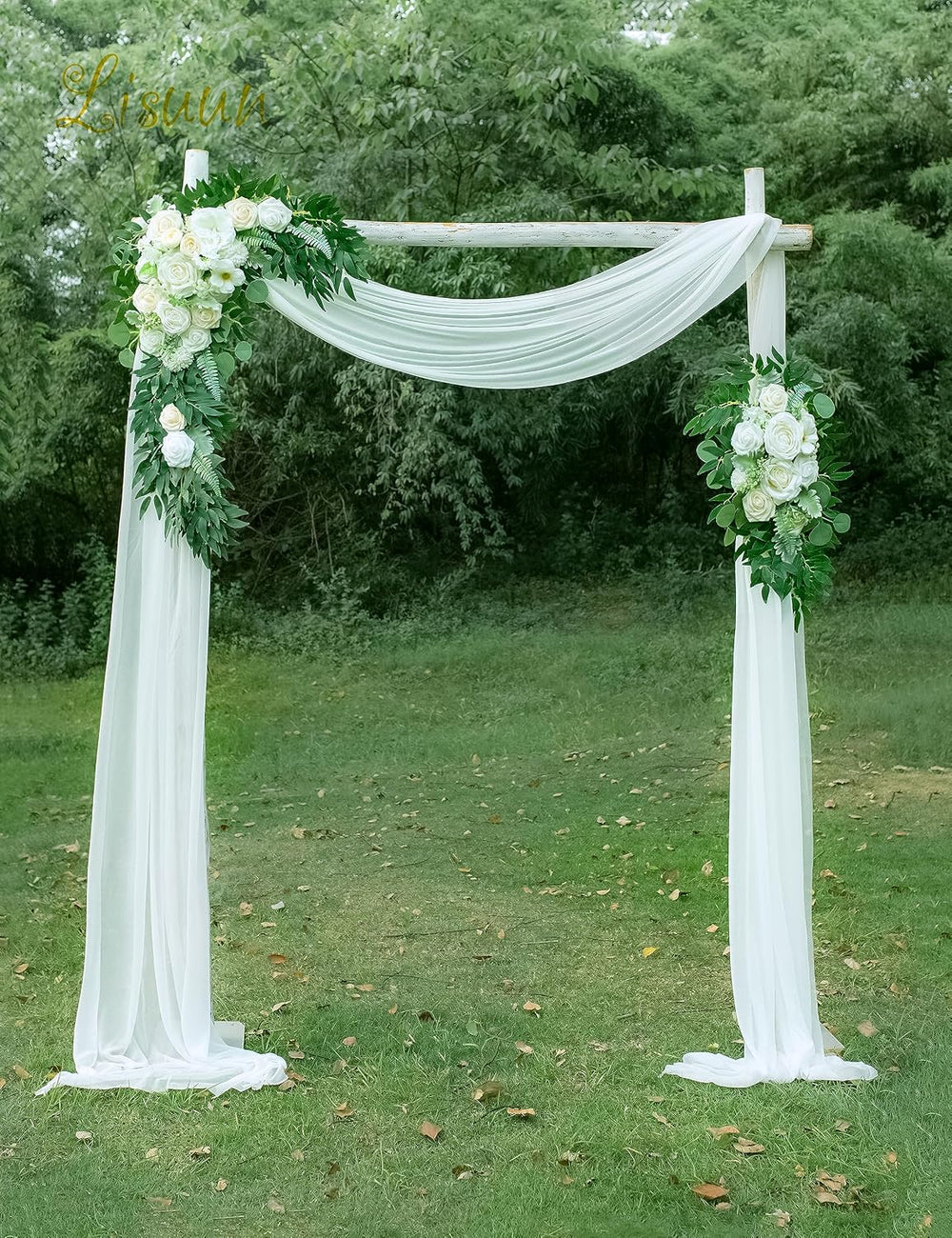 Artificial Wedding Arch Flowers, 2 Large Floral Swags