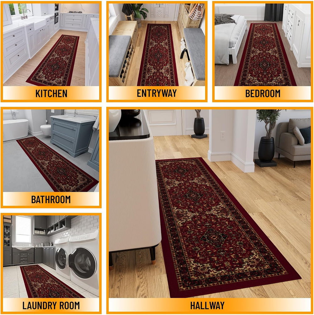 Ottomanson Persian 3x10 Runner Rug for Hallway – Kitchen Rug Runners