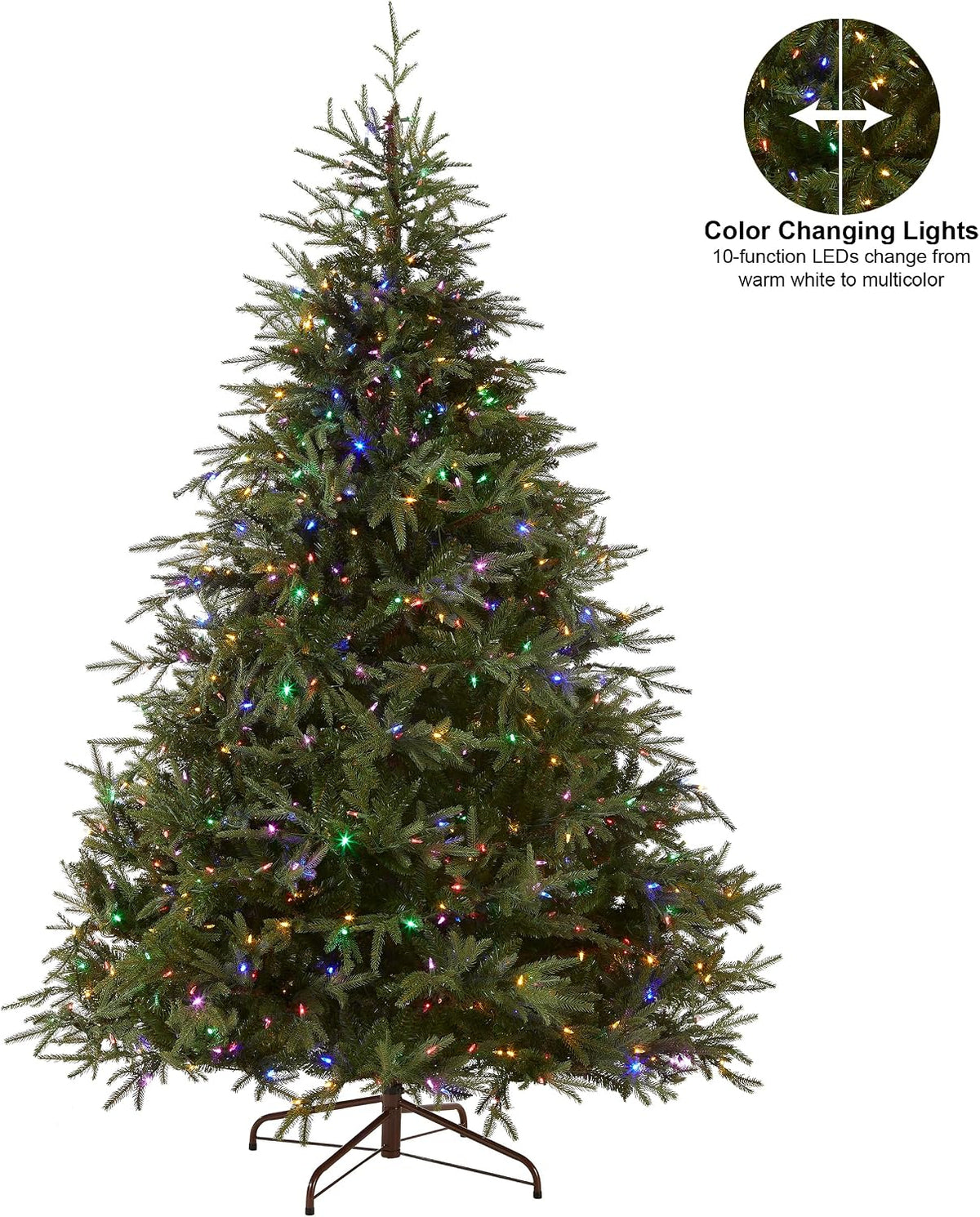 national tree company 9ft pre-lit fraser grande artificial showing dimensions