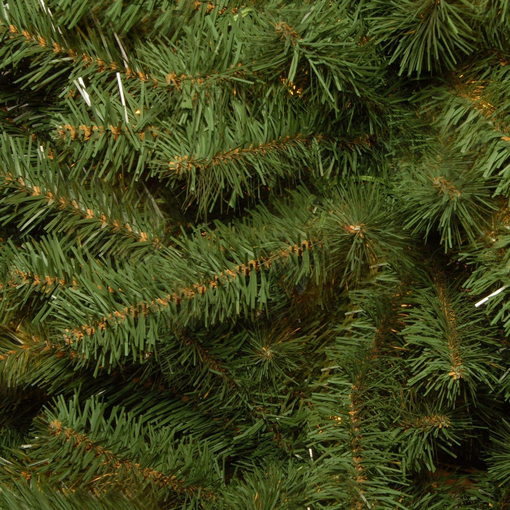 national tree company artificial medium christmas tree, green, close-up detail