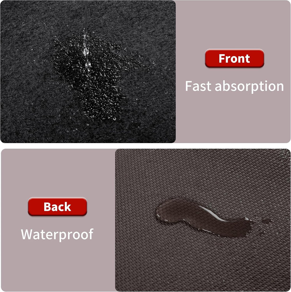 HOMBYS 450 GSM Extra Thick 3x10 ft Black Carpet Runner for Partys & Events