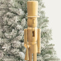 KI Store 4ft Wooden Christmas Nutcracker Soldier Figurine Life Size Collectible Nutcracker Figure Decorations for Christmas Decorations
