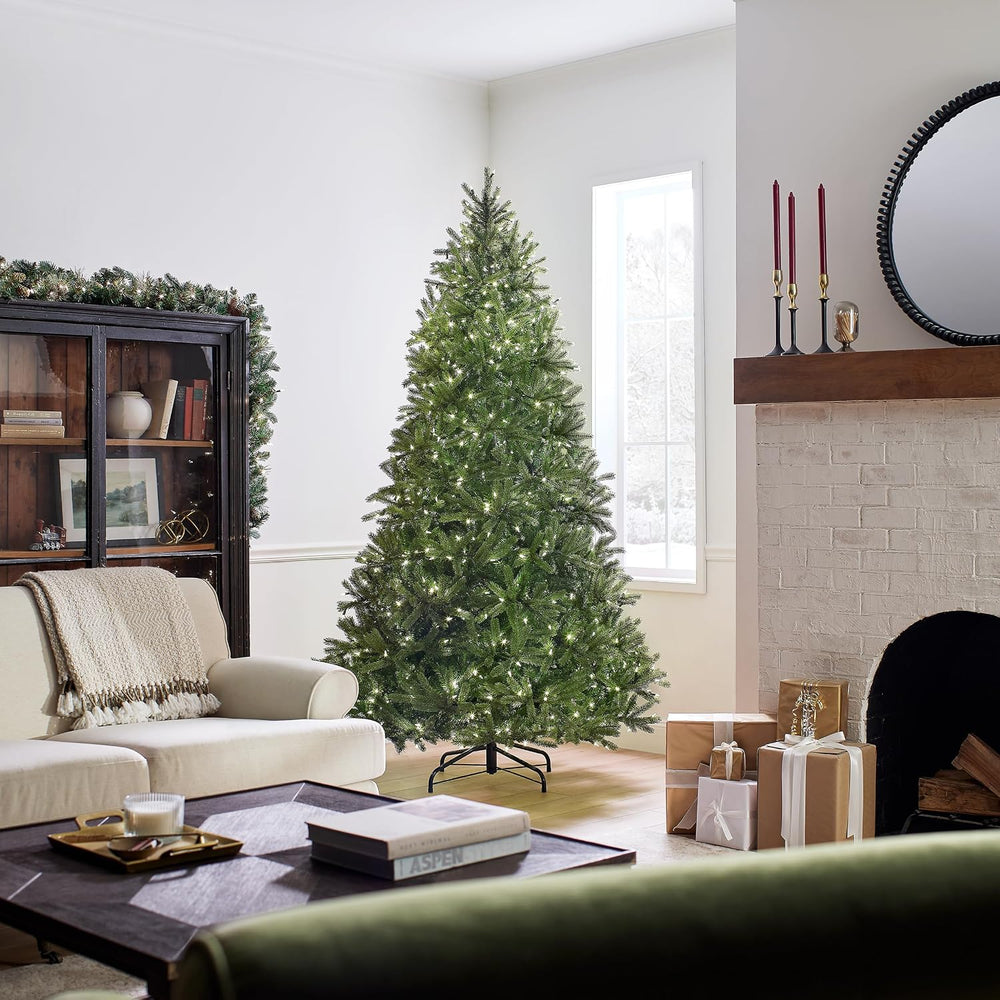 National Tree Company 7.5ft Pre-Lit Jersey Fraser Fir Medium Christmas Tree