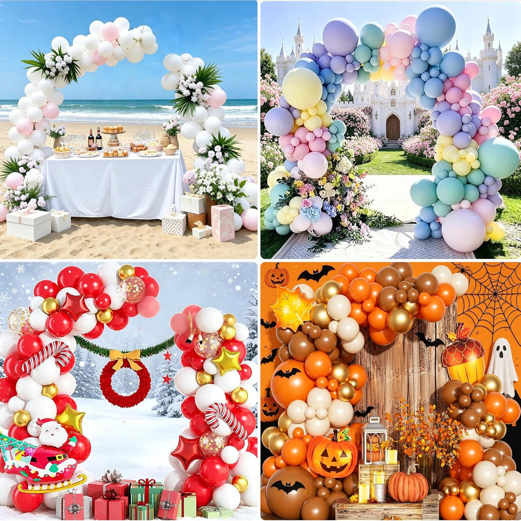 Balloon Arch Kit,Adjustable 8.2FT & 6FT Half Balloon Arch Stand