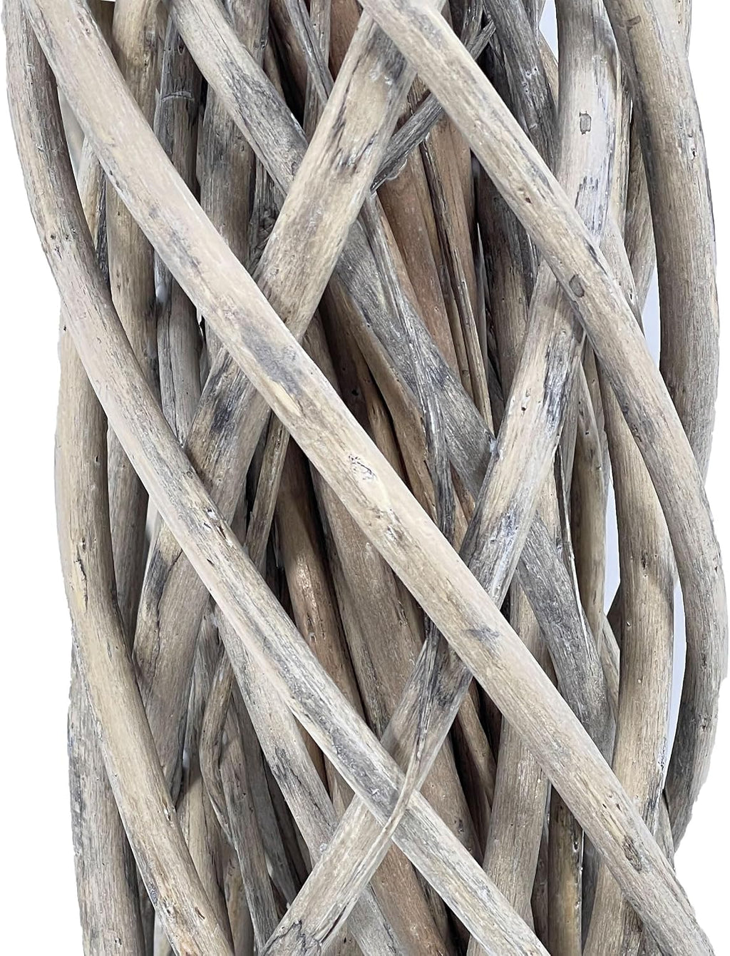 galt international natural woven weeping willow rattan ring, side view