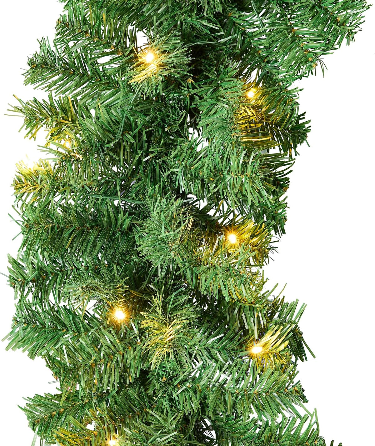 Best Choice Products 9ft Pre-Lit Battery Powered Christmas Garland for Stairs, Traditional Fireplace Holiday Decoration w/ 50 2-in-1 LED Lights
