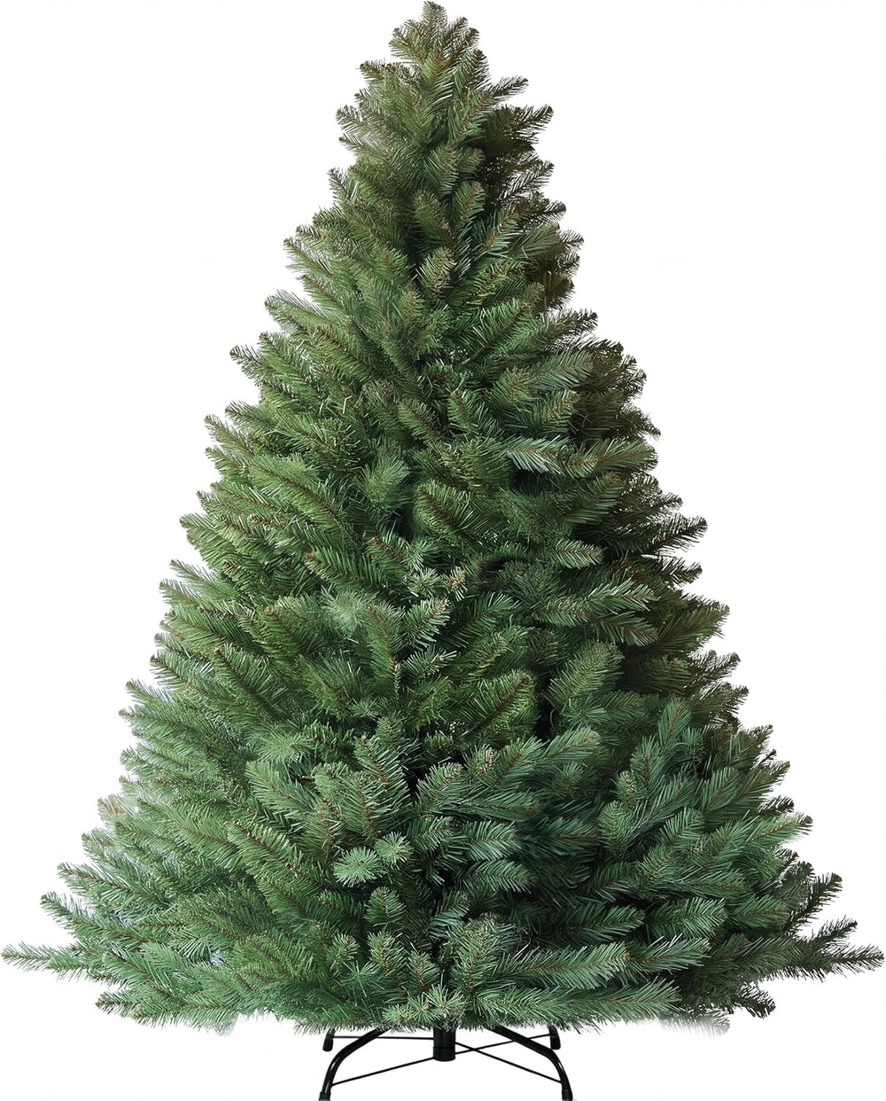 LUCKLIFE 6 ft Artificial Christmas Tree, Full PVC Unlit Christmas Tree with C...