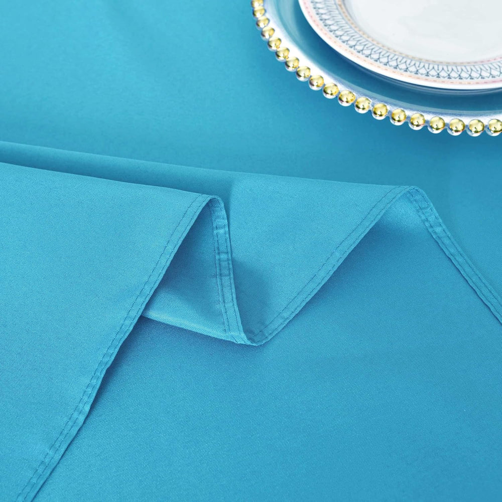 Teal Rectangle Tablecloth Waterproof Table Cloth, 90 x 132 inch