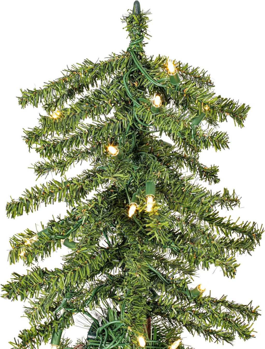 Vickerman 2' 3' 4' Natural Alpine Artificial Christmas Tree Set, Warm White LED Lights - Christmas Tree Set