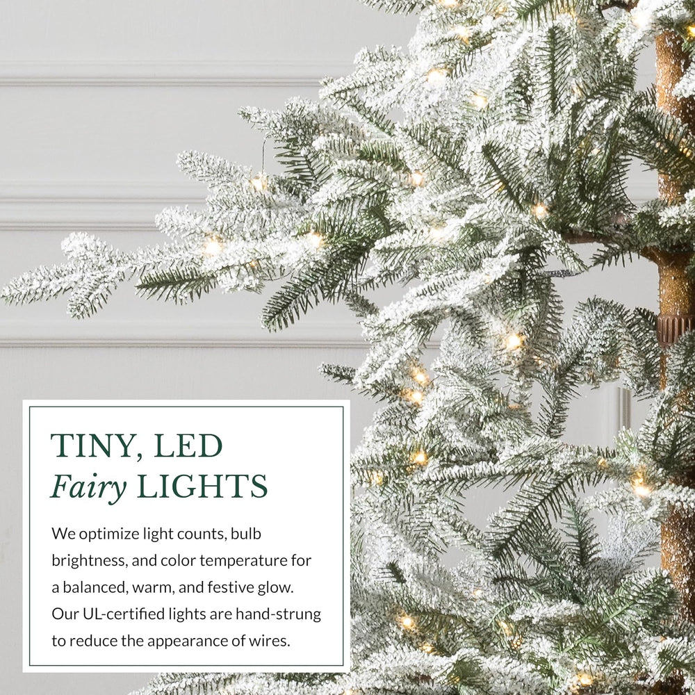 Balsam Hill Frosted Alpine Balsam Fir - Snow-Kissed Artificial Christmas Tree...