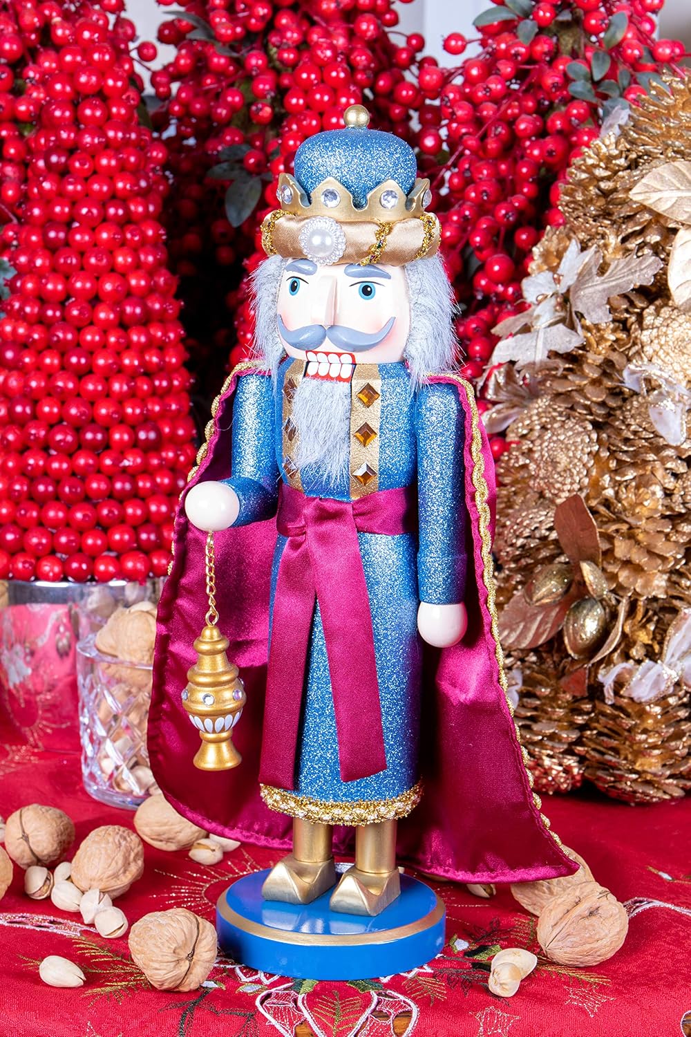 clever creations wiseman with frankincense 14 inch traditional, side view