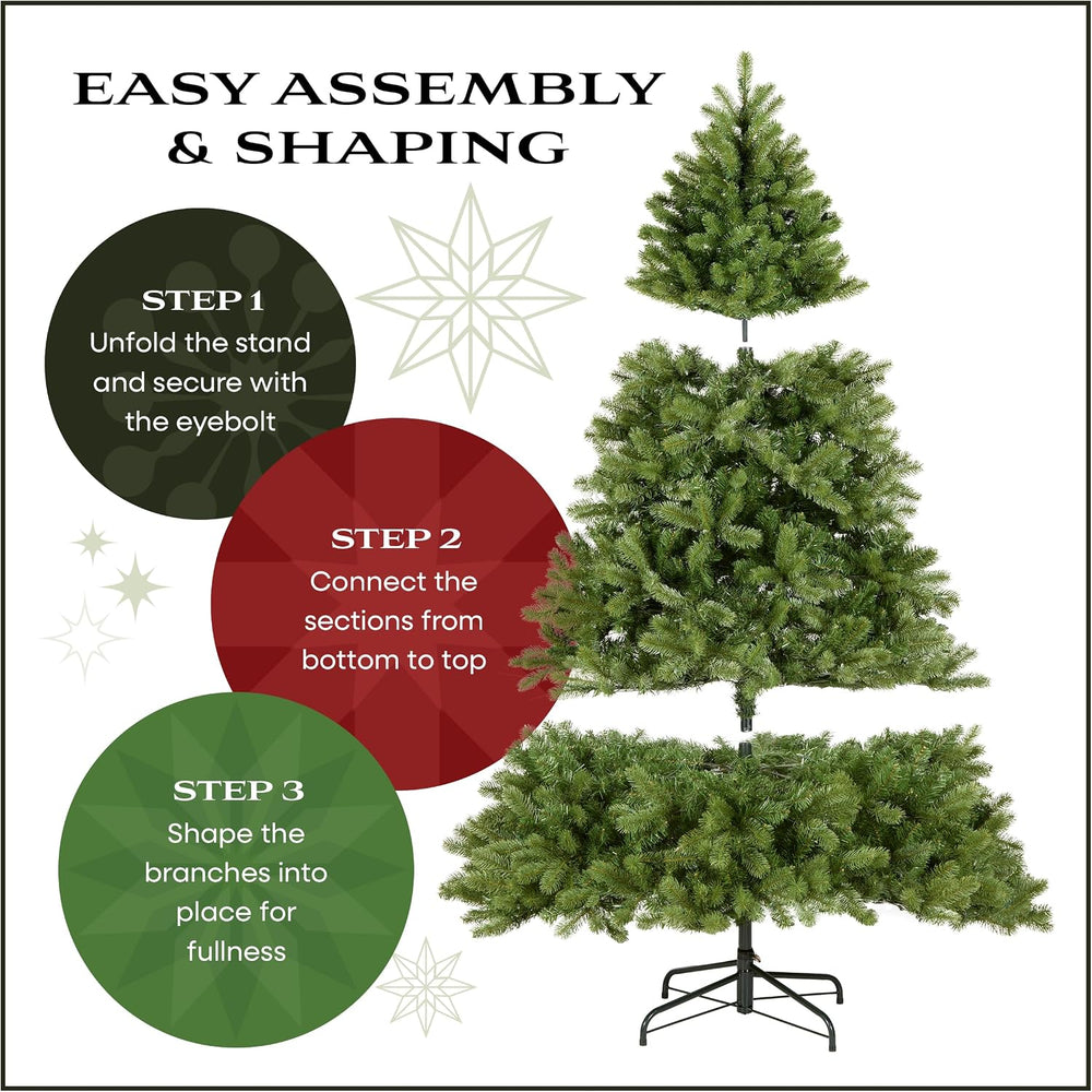 National Tree Company 6.5ft Pre-Lit Dunhill Fir Full Christmas Tree