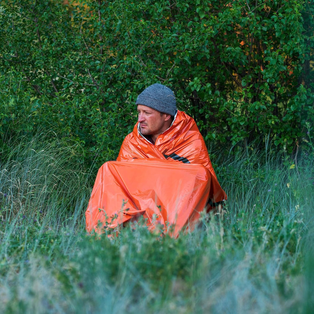 SURVIVE Sleeping Bag 2 Pack, Mylar Emergency Camping Hiking Bivy for Survival...