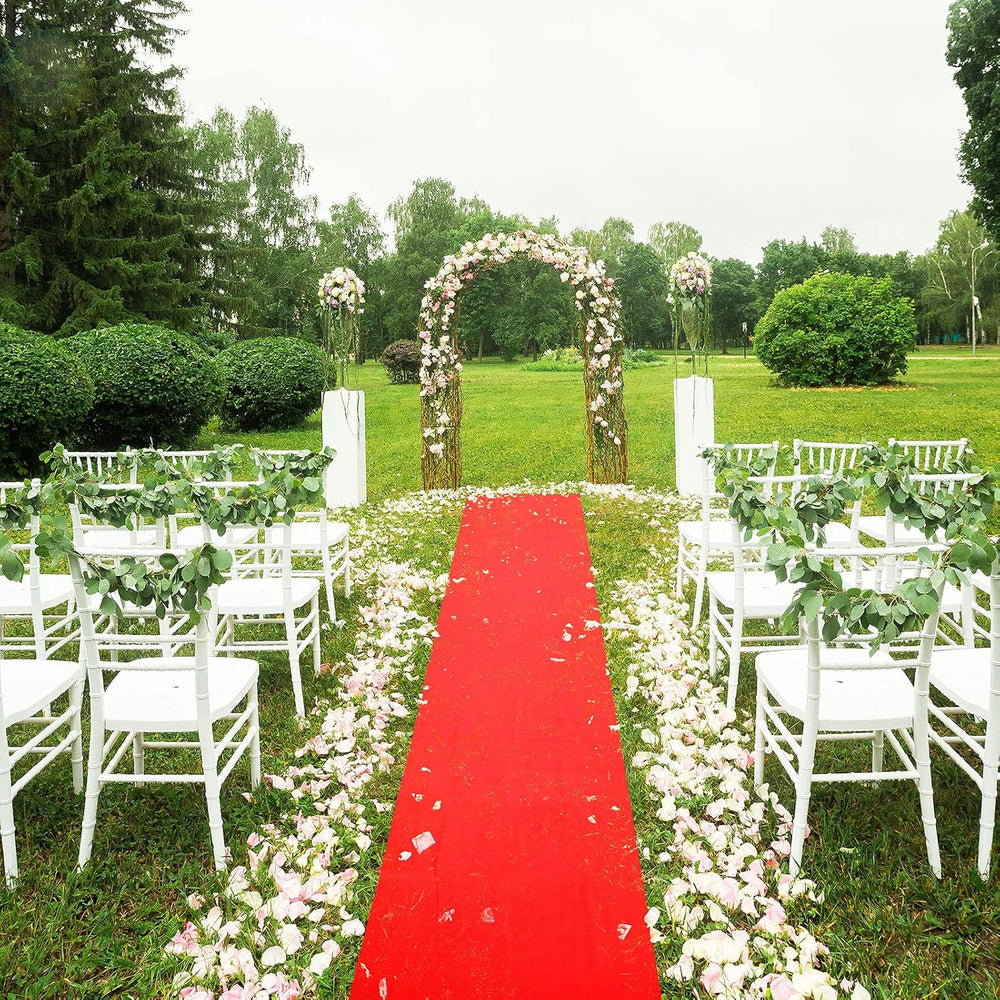 Shappy Red Carpet Runner Rug Aisle Runner for Prom Event, 2.6 x 60 Feet