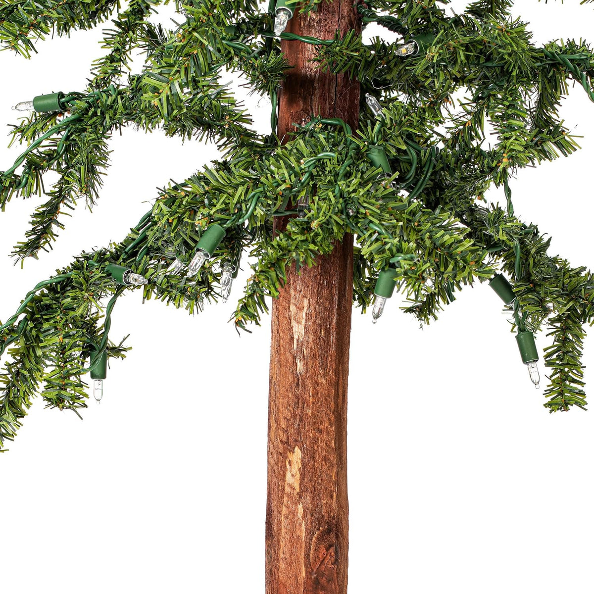 Vickerman 2' 3' 4' Natural Alpine Artificial Christmas Tree Set, Warm White LED Lights - Christmas Tree Set