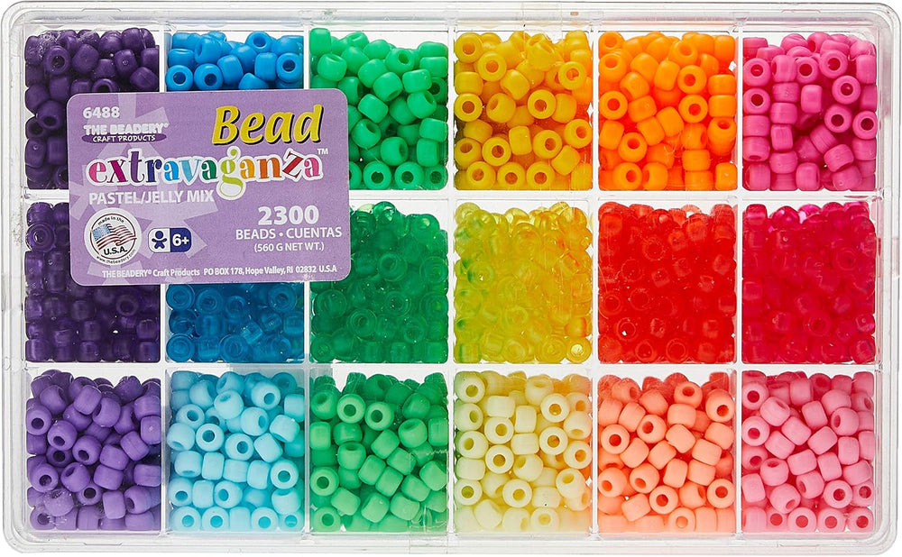 Bead Extravaganza Bead Box Kit 19.75oz - Pastel & Jelly