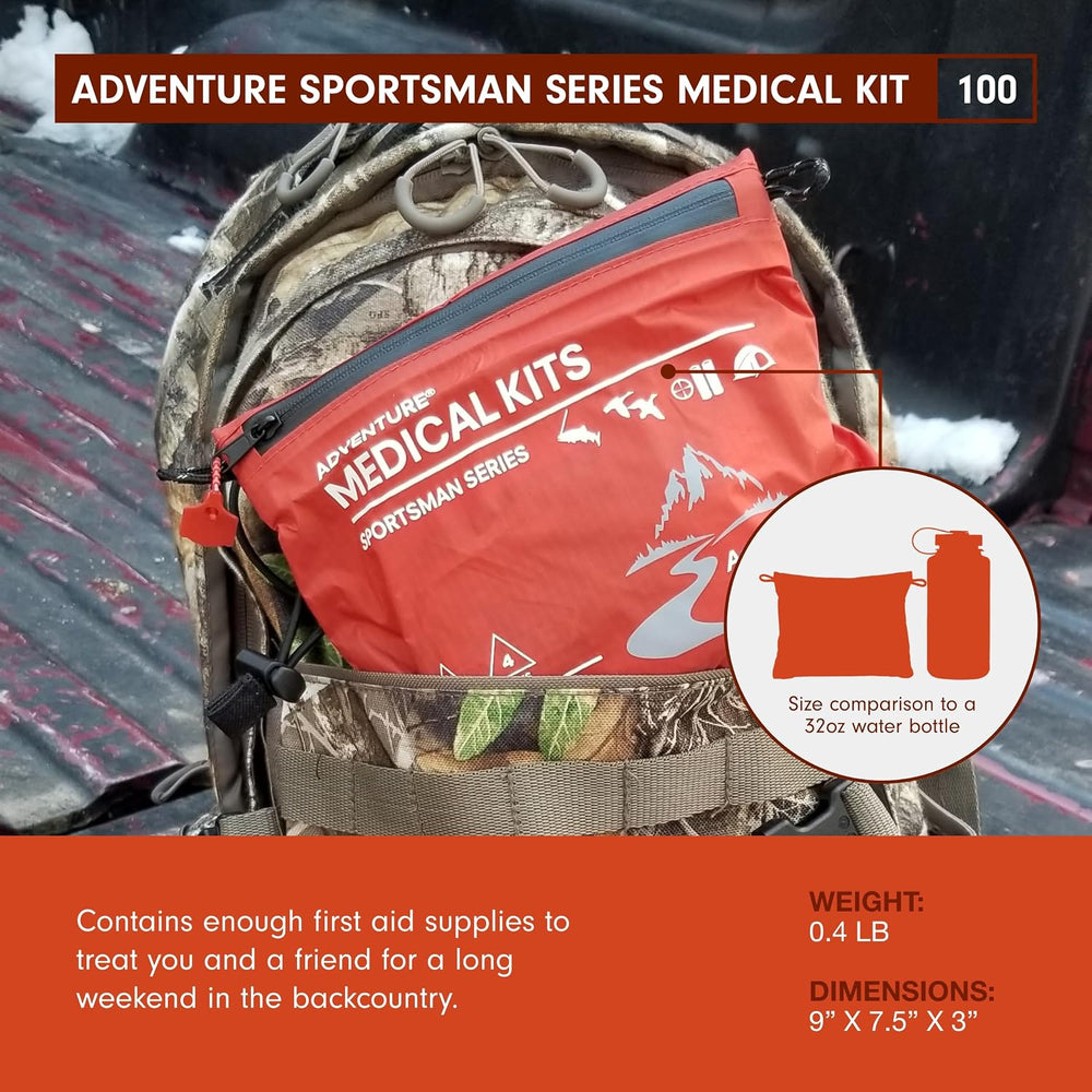 Adventure Medical Kits Sportsman Series 100 First Aid Kit, 2 Person