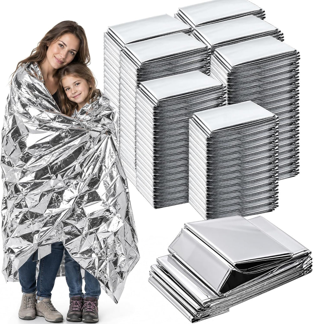 K Kingstar Emergency Blankets 120 Packs, 84" L x 52" W, Survival Ge...