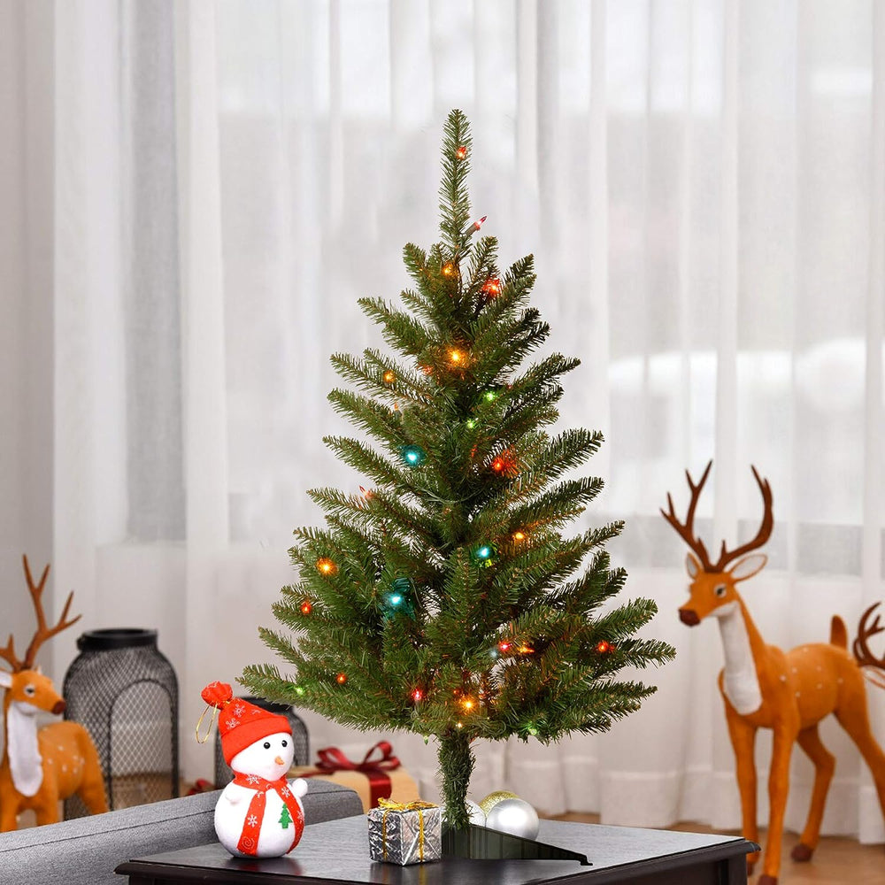 National Tree Company 3ft Pre-Lit Kingswood Fir Mini Christmas Tree
