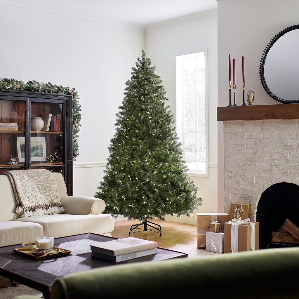 National Tree Company 7.5ft Pre-Lit Downswept Douglas Fir Christmas Tree
