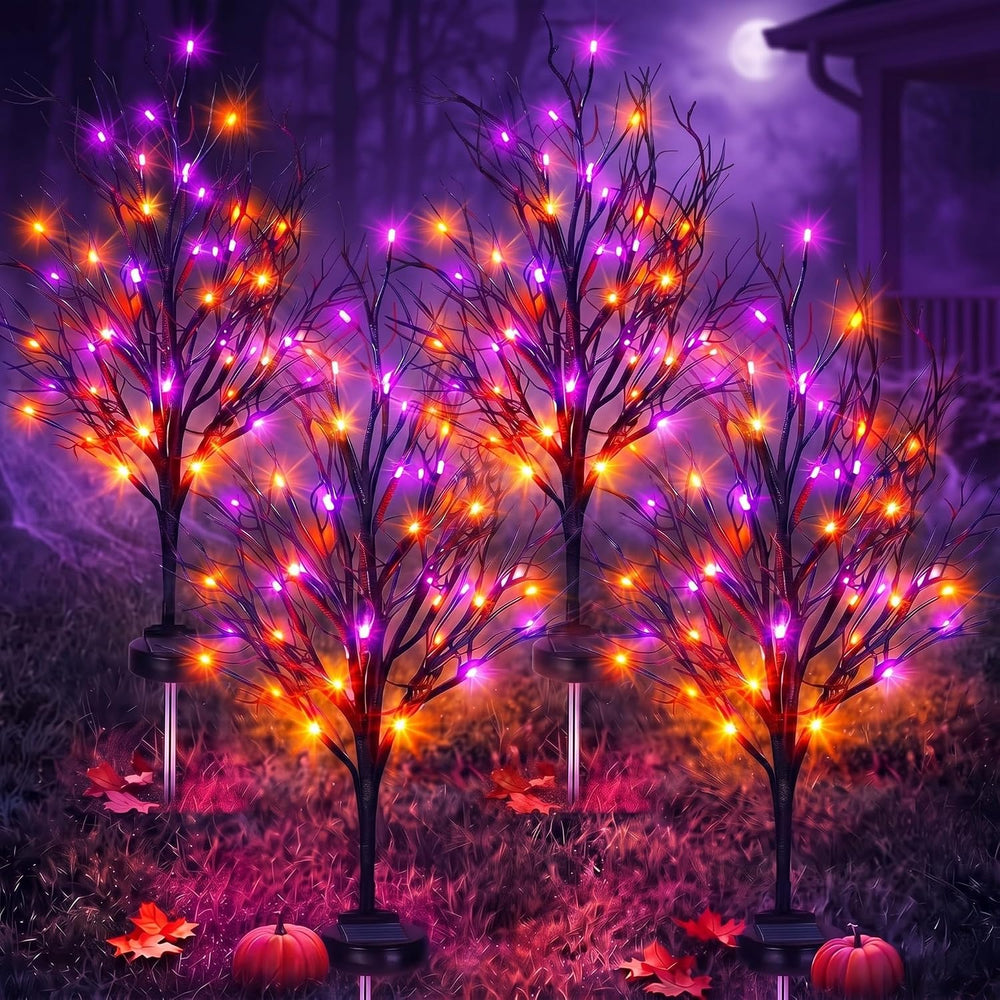 4Pack Halloween Decoration Solar Outdoor Light 31.5'' Waterproof