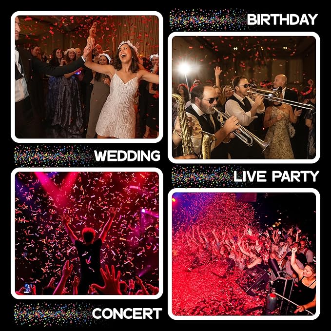 Ultimate Confetti, Red Biodegradable Confetti - Rectangular Tissue Paper Confetti for Cannon and Launcher use – Best for Gender Reveal, Live Parties, Concerts and Weddings - 20 lb, 320 oz