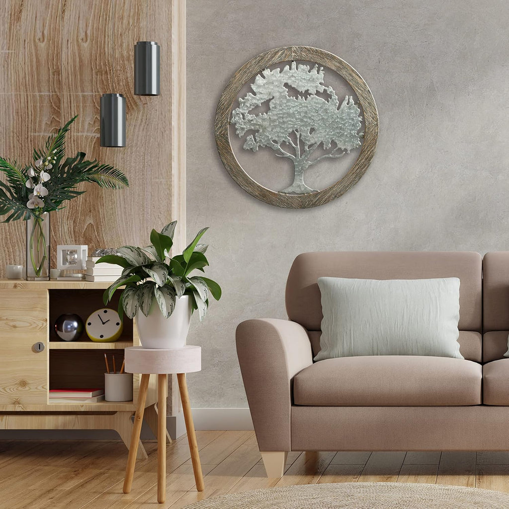 hosley metal tree of life wall art with showing dimensions