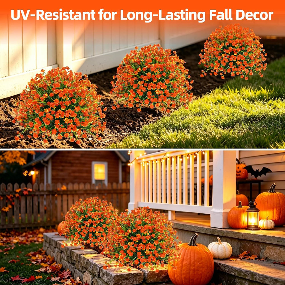 Fall 2 Pack 24 Inches Artificial Flowers with Ground Spikes
