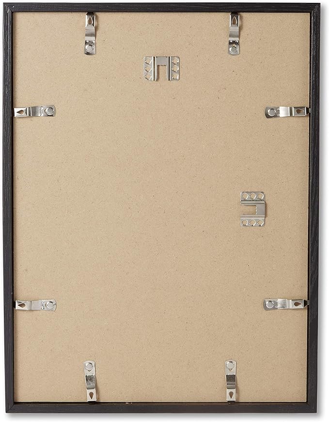 Opposite Wall - 12x16 in - Black Solid Oak Wood Picture Frame - Lightweight, Versatile & Shatterproof - Wall Hanging Poster or Photo Frame - Wall Decor for Office, Gallery & Home
