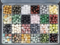 500pcs 8mm Natural Round Stone Beads Gemstone Beading Loose Gemstone Beads Hole Size 1mm DIY Smooth Beads for Bracelet Necklace Earrings Jewelry Making,Box Packed (24 material-8mm)